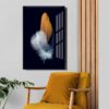 Feather 18566 abstract Wall Art Print Frame